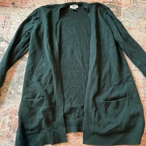 Old Navy Dark Green thigh length cardigan